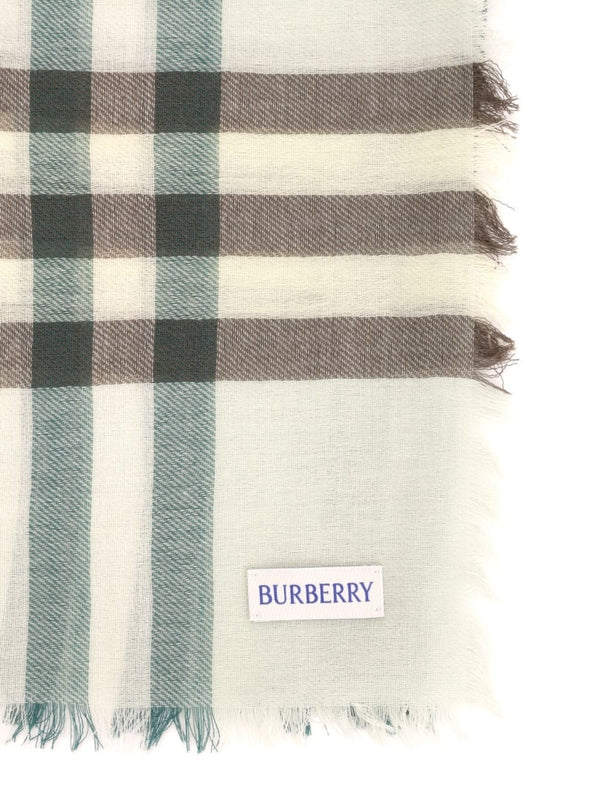Giant Check Pattern Wool Muffler - Image 2
