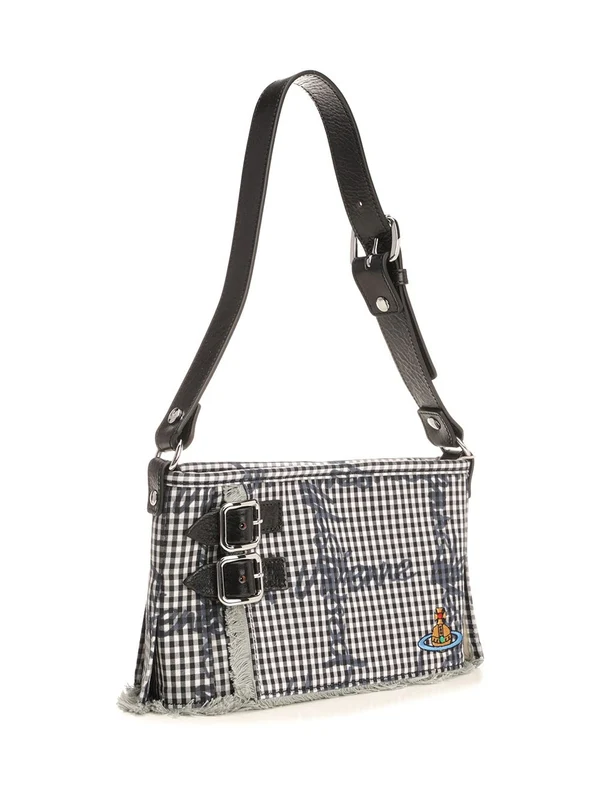 HEATHER Check Pattern Shoulder Bag - Image 2