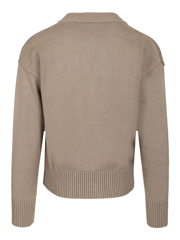 Embroidered Logo Ribbed Cotton Cardigan - Image 2