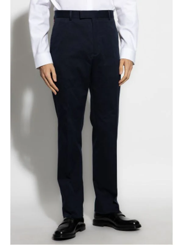 Web Logo Straight Cotton Pants - Image 2