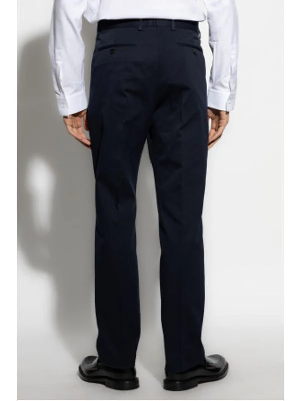 Web Logo Straight Cotton Pants - Image 3