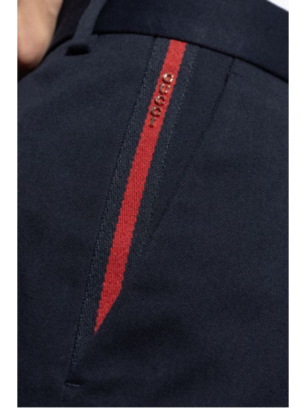 Web Logo Straight Cotton Pants - Image 4