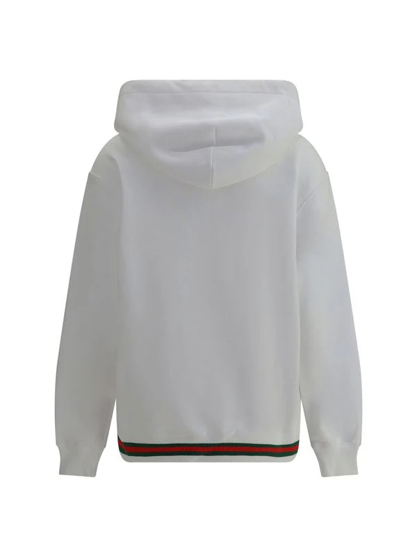 Web Detail Cotton Hoodieed Zip-up - Image 2