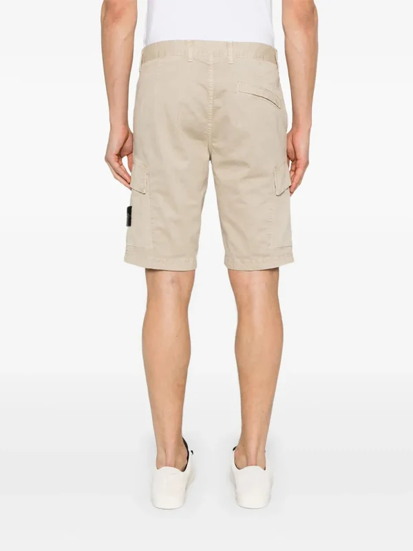 Wappen Patch Cotton Cargo Pocket Shorts - Image 4