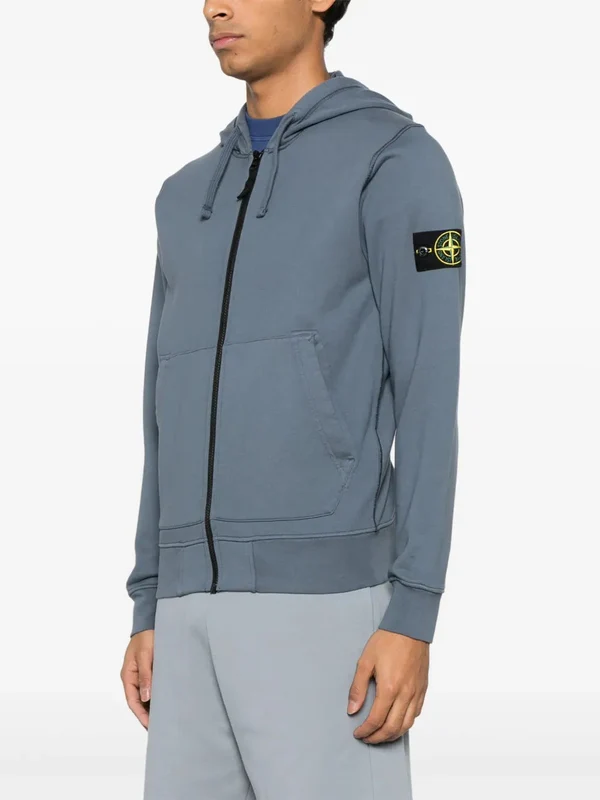 Wappen Patch Cotton Hoodie Zip-Up - Image 3