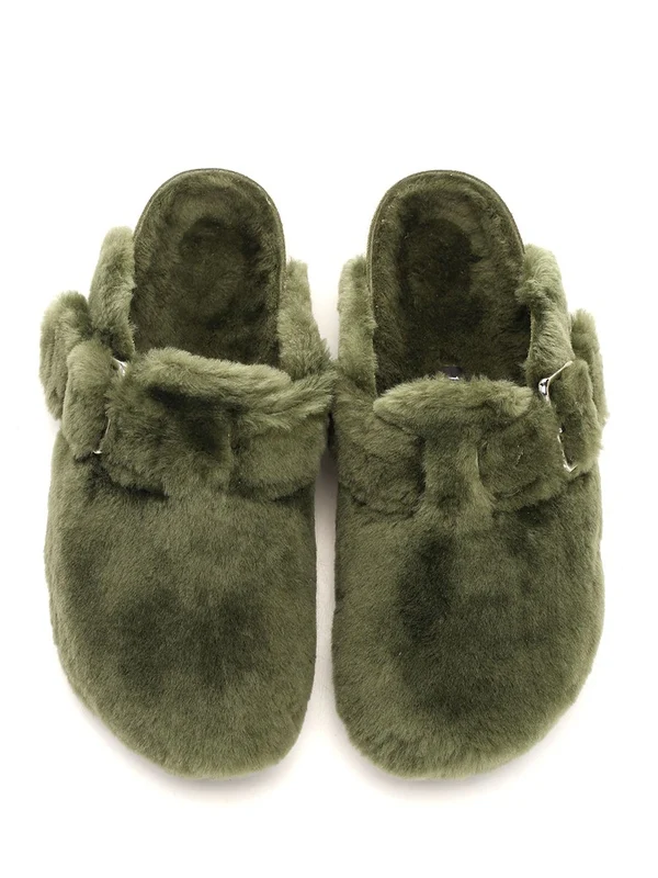 Boston Shearling Slides - Image 5