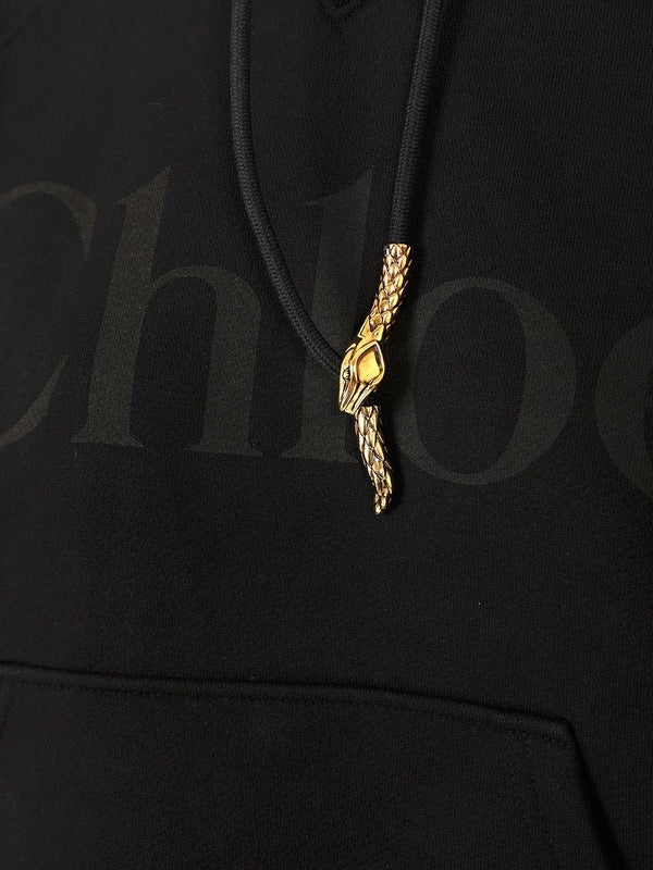 Logo Printed Loose Fit Hoodie - Image 5