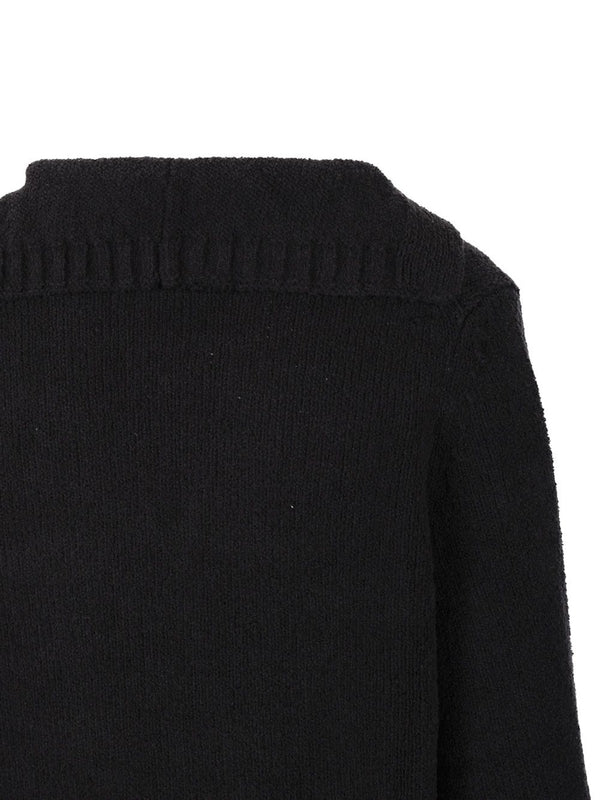 Bouclette V-neck Cotton Knit - Image 5