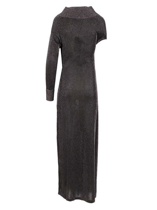 One Shoulder Viscose Long Dress - Image 2
