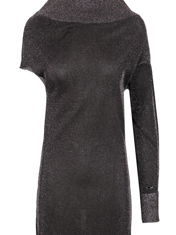 One Shoulder Viscose Long Dress - Image 5
