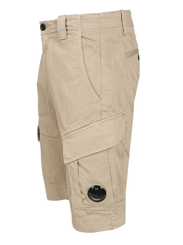 Lens Patch Cotton Cargo Shorts - Image 3