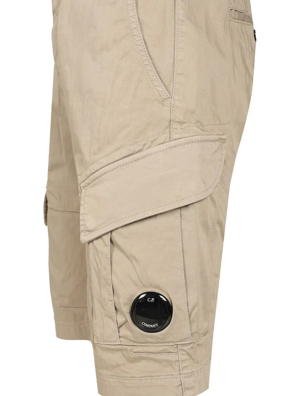 Lens Patch Cotton Cargo Shorts - Image 4