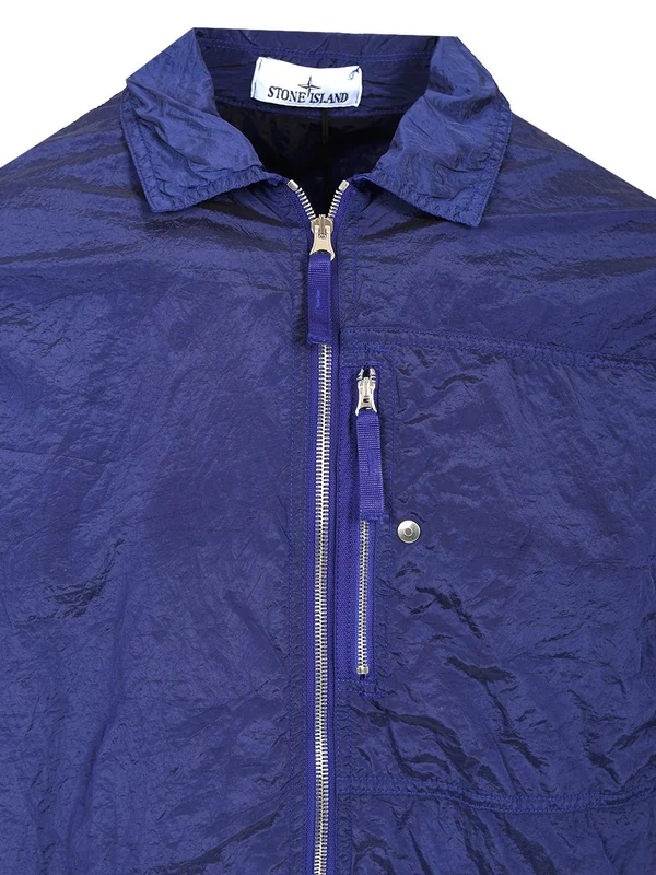 Iridescent Patch Nylon Overshirt - Image 4