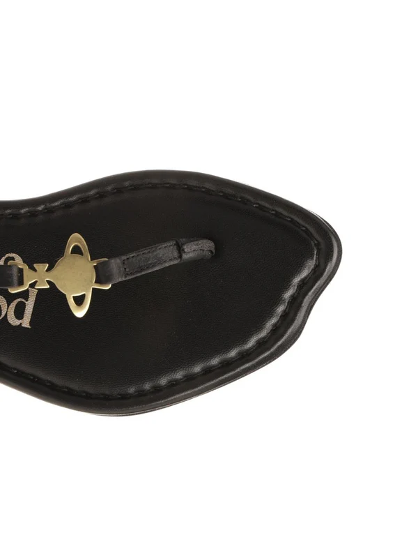 Orb Thong Leather Flip Flops - Image 4