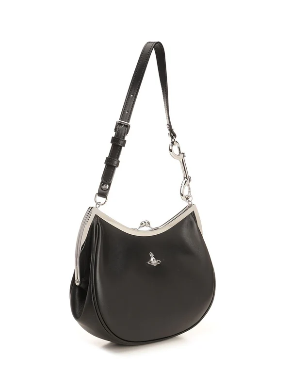 Charm Frame Leather Shoulder Bag - Image 2