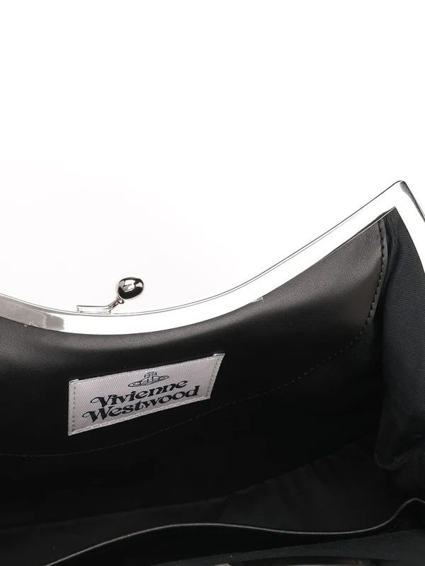 Charm Frame Leather Shoulder Bag - Image 4