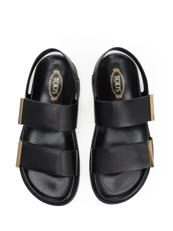 Rubber Sole Leather Sandals - Image 5