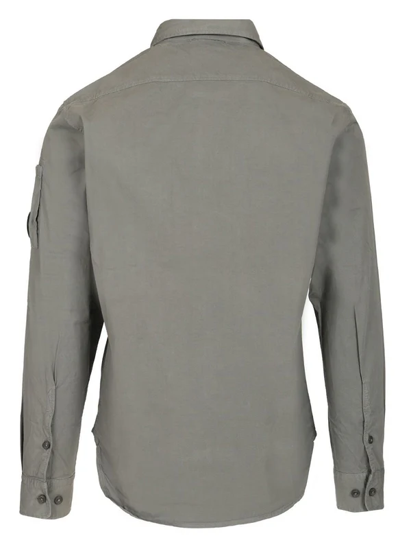 Lens Patch Cotton Gabardine Shirt - Image 2