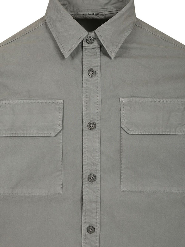 Lens Patch Cotton Gabardine Shirt - Image 3