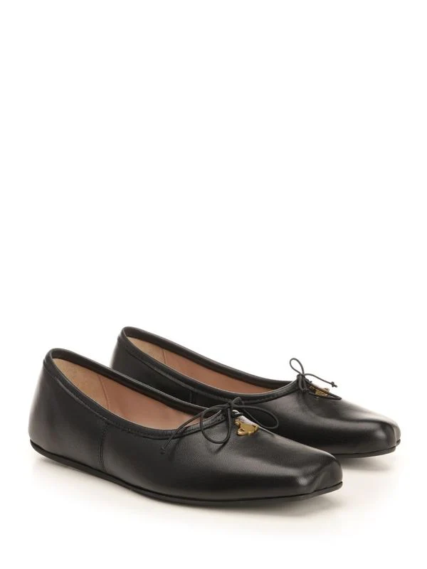 Brigitte Leather Flat Shoes - Image 2