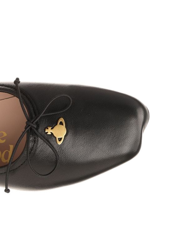 Brigitte Leather Flat Shoes - Image 4