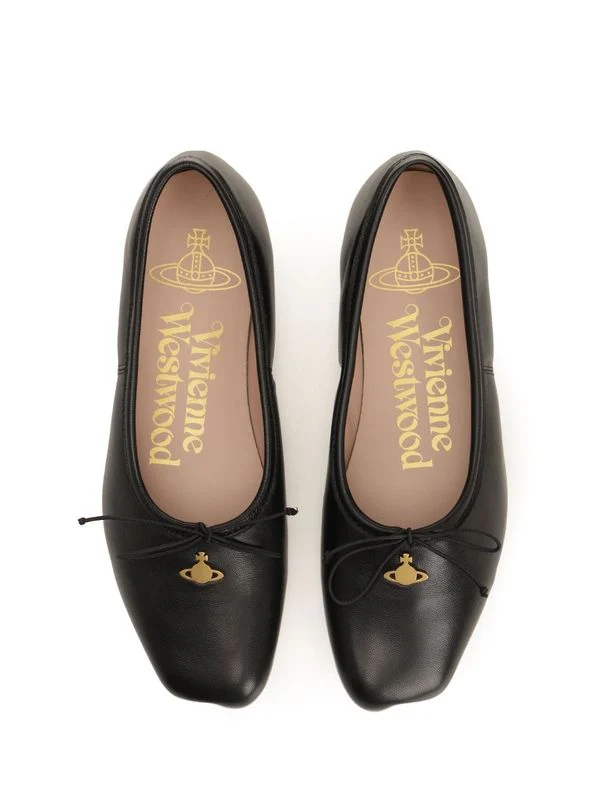 Brigitte Leather Flat Shoes - Image 5