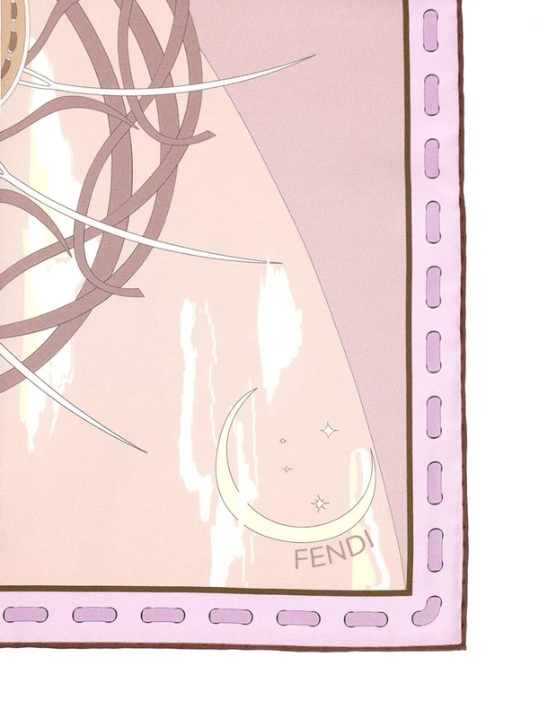 Peekaboo Printed Silk Scarf - Image 2