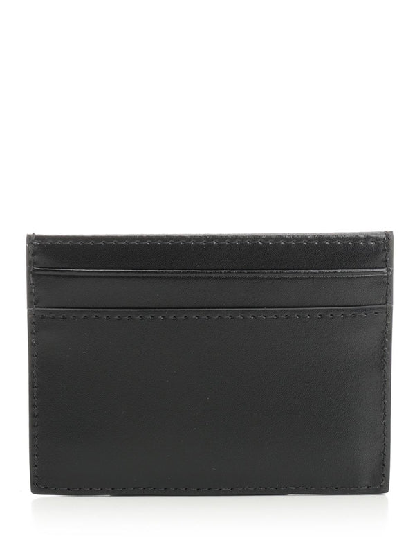 Metal Logo Leather Card Holder - Image 3