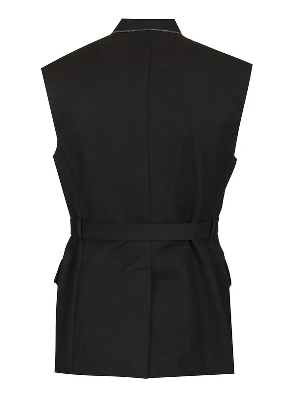 Linen Cotton Canvas Vest - Image 2