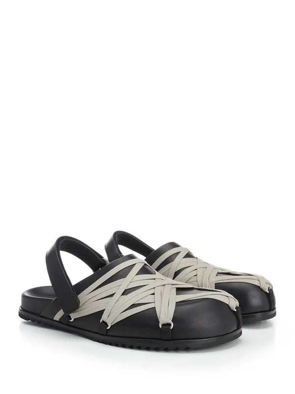 Megalace Leather Slides - Image 2