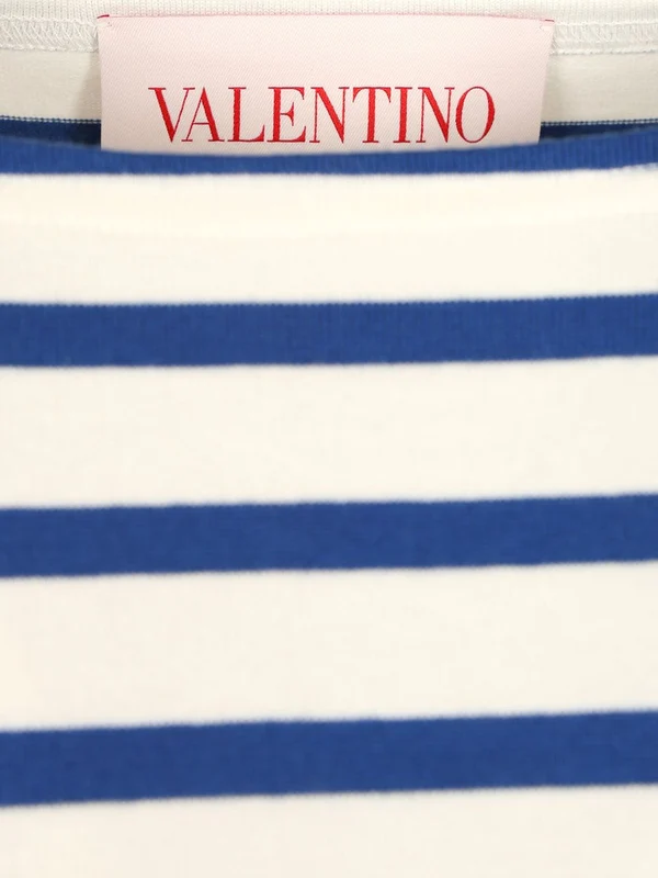 Logo Printed Striped Long Sleeve Top - Image 4