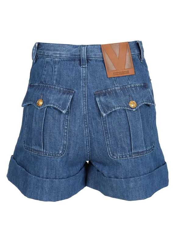Turn-up Denim Shorts - Image 2