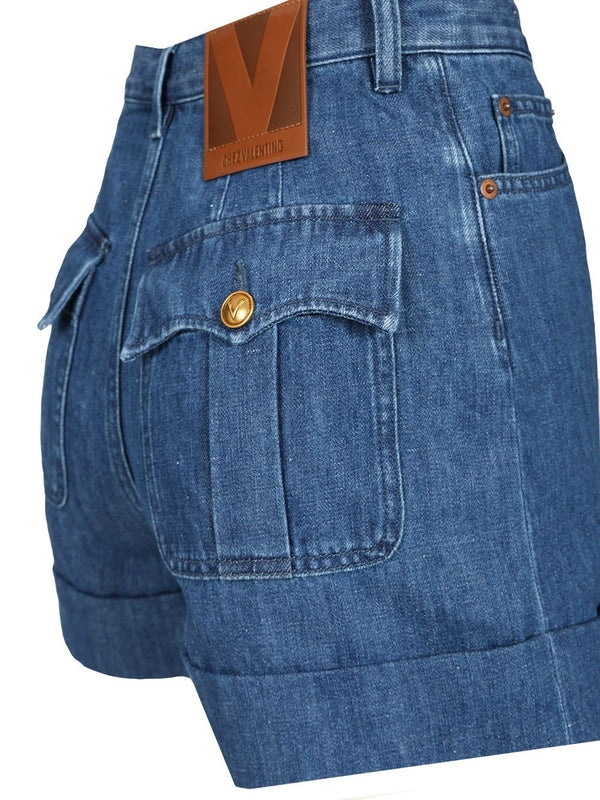 Turn-up Denim Shorts - Image 4
