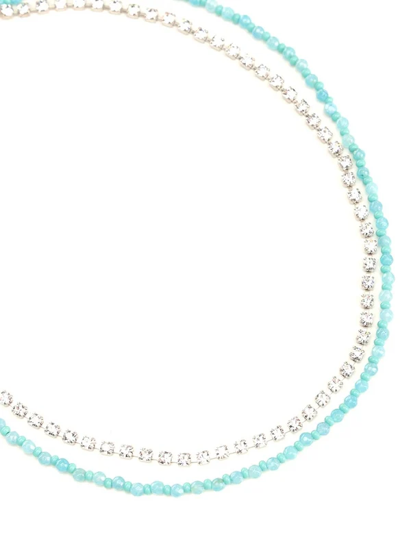 Double Rhinestone Necklace - Image 2
