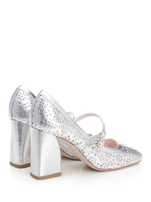 Tres Vivier Leather Pumps - Image 3