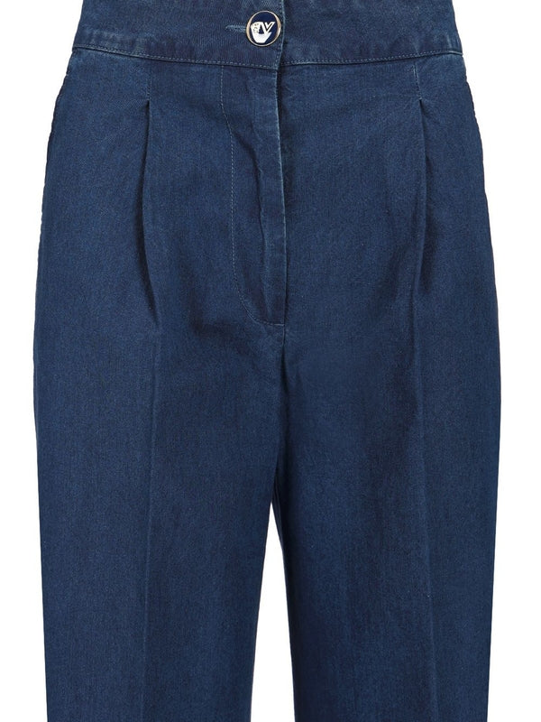 Pleated Denim Pants - Image 4