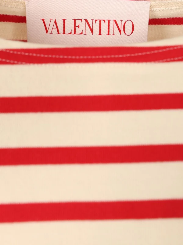 Logo Printed Striped Long Sleeve Top - Image 5