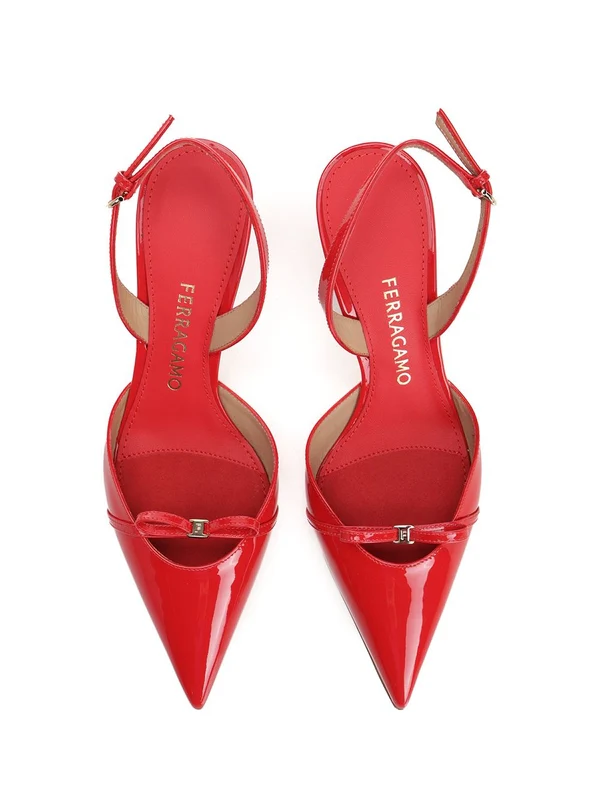 Gylla 70 Patent Leather Slingback Heels - Image 5