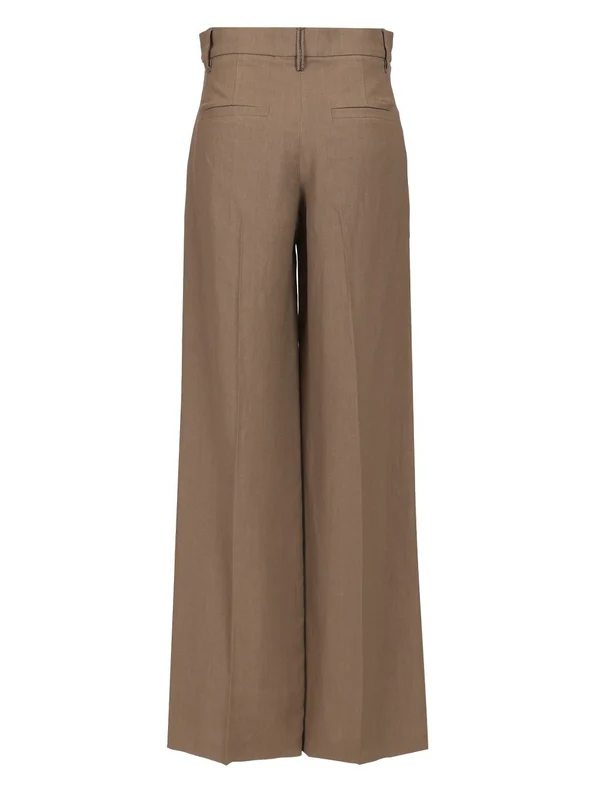 Loose Pleated Tailored Pants - Image 2