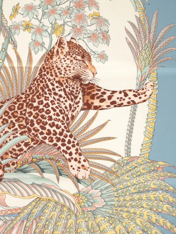 Printed Silk Scarf - Image 2