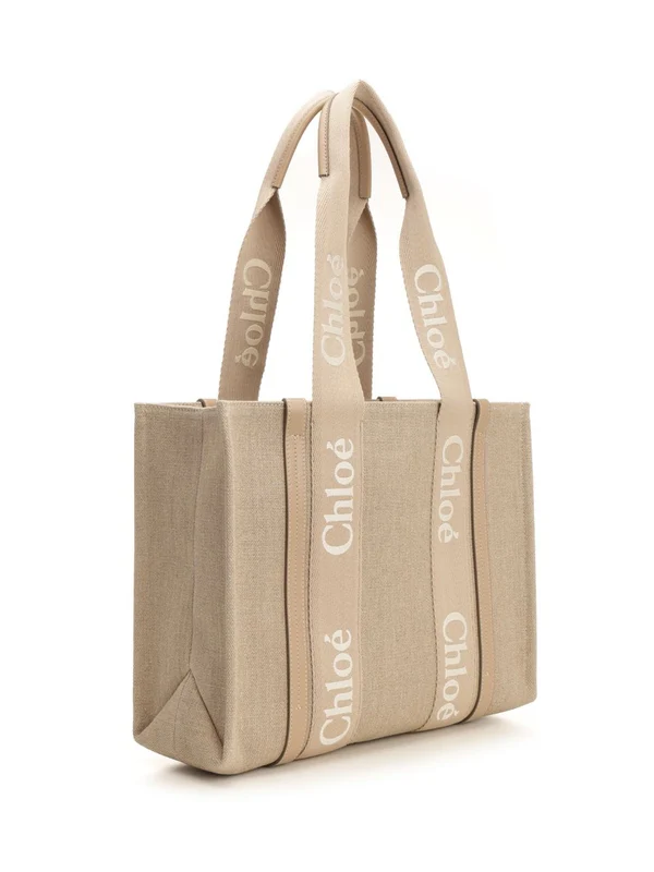 Woody Medium Canvas Tote Bag - Image 2
