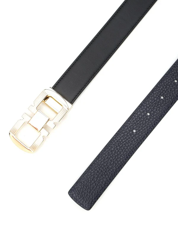 Reversible Buckle Leather Belt - Image 2
