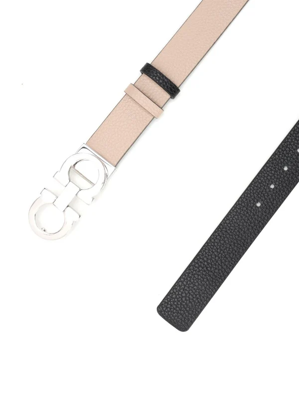 Gancini Buckle Leather Belt - Image 2