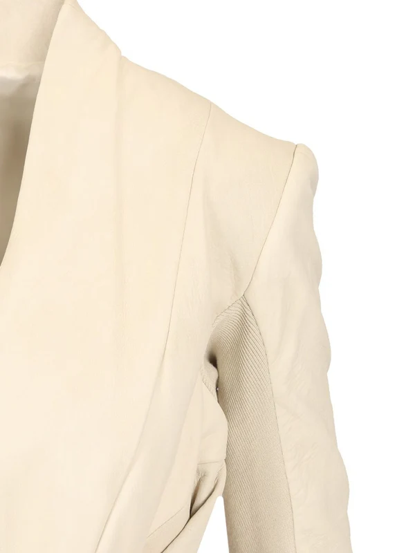 Shawl Collar Suede Jacket - Image 5