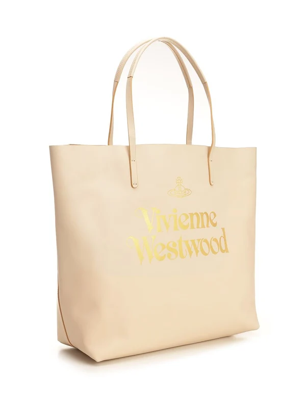 Logo Leather Tote Bag - Image 2