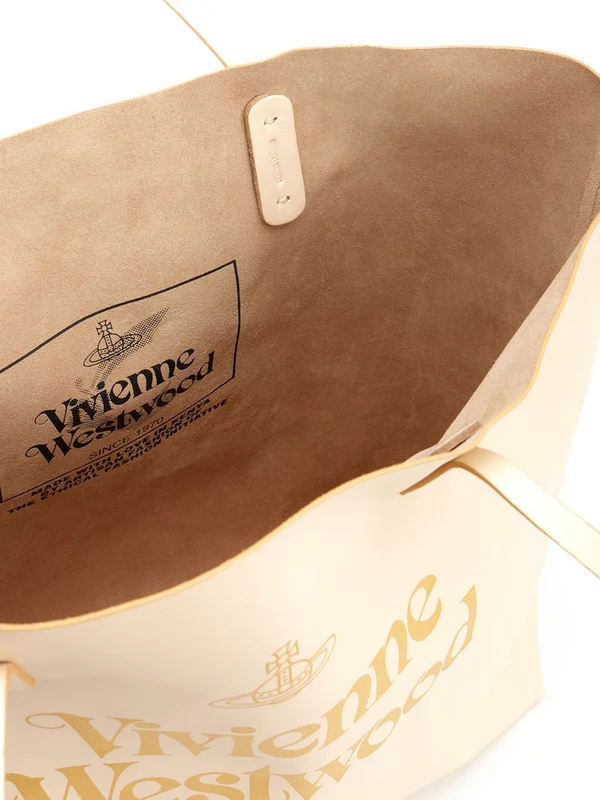 Logo Leather Tote Bag - Image 4