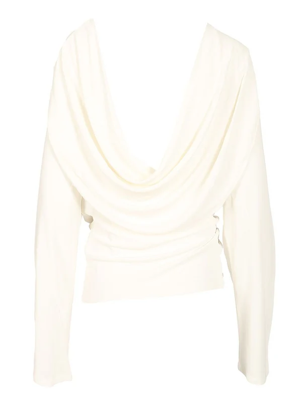 Croisiere Draped Long Sleeve Top - Image 2
