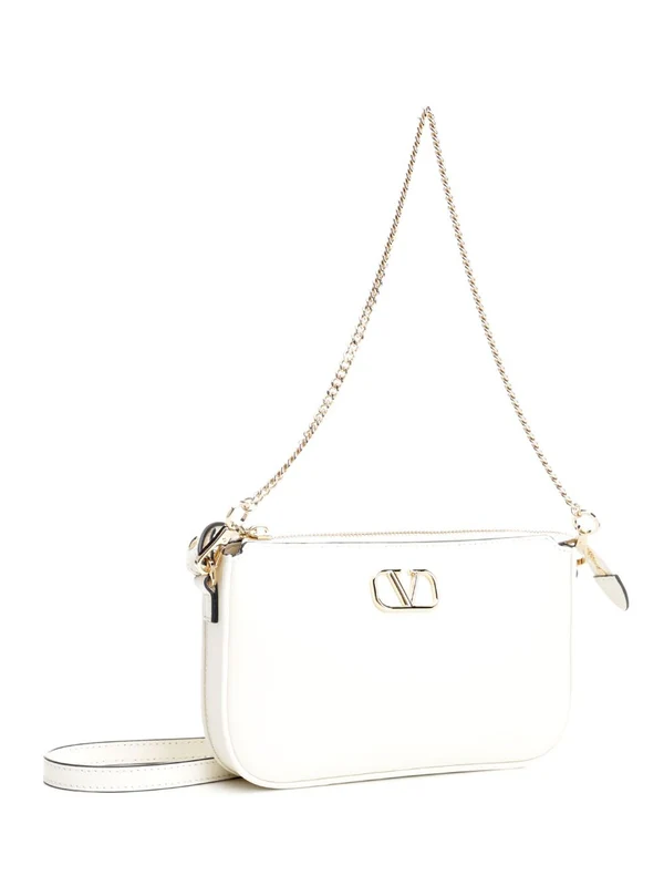 V Logo Mini Leather Shoulder Bag - Image 2