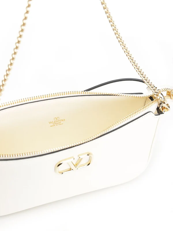 V Logo Mini Leather Shoulder Bag - Image 4