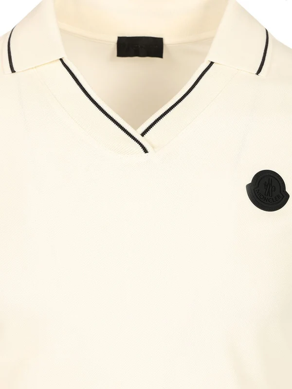 Logo Patch Cotton Polo Shirt - Image 3